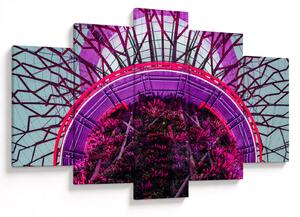 Tablou abstrac - crengi violete (150x105 cm)