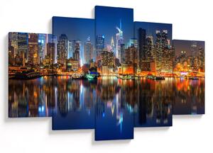 Tablou cu Manhattan noaptea (150x105 cm)