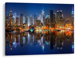 Tablou cu Manhattan noaptea (70x50 cm)