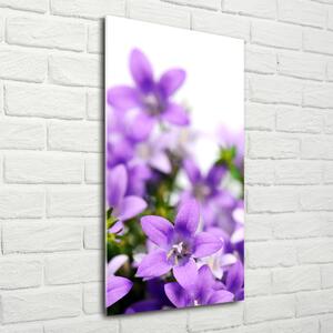 Fotografie imprimată pe sticlă clopote violet