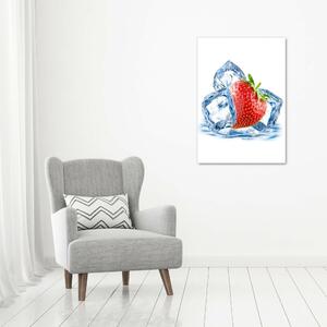 Imprimare tablou canvas Căpșuni și gheață