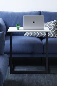 Birou Adore Laptop Reglabil, Alb, 40x60x73 cm