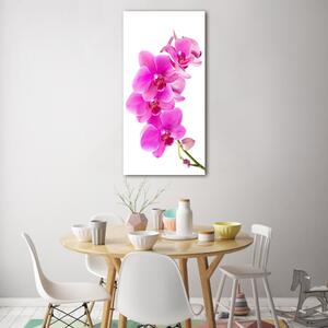 Imagine de sticlă orhidee roz