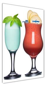 Tablou din Sticlă cocktail-uri colorate