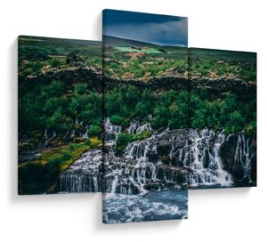 Tablou cu cascade în natură (90x60 cm)