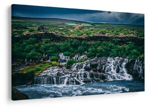 Tablou cu cascade în natură (90x60 cm)