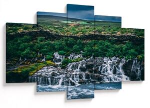 Tablou cu cascade în natură (150x105 cm)