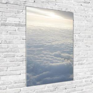 Fotografie imprimată pe sticlă Zbor deasupra norilor