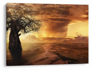 Tablou cu norii portocalii (70x50 cm)