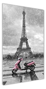 Tablou pe acril Turnul Eiffel scuter