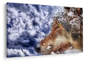 Tablou cu lup (90x60 cm)