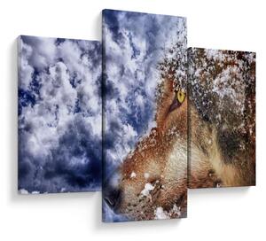 Tablou cu lup (90x60 cm)