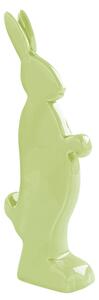 Figurina iepure PASKO, Ceramica, Verde, 8x3x21 cm