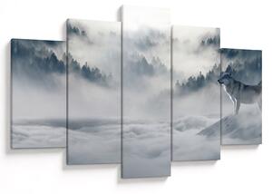 Tablou cu lupi (150x105 cm)