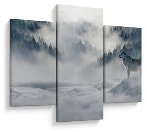 Tablou cu lupi (90x60 cm)