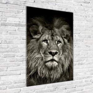 Pictura pe sticlă acrilică Leu