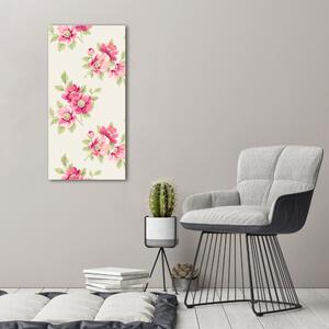 Imprimare tablou canvas flori roz