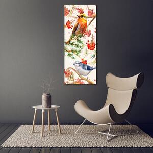 Imagine de sticlă Păsări și flori