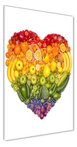 Tablou din Sticlă inima de fructe