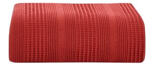 Cuvertură roșie din bumbac pentru pat dublu 220x235 cm Leona - Mijolnir
