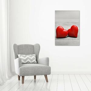 Imprimare tablou canvas Inima pe lemn