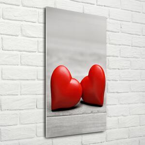 Tablou din Sticlă Inima pe lemn