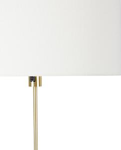 Lampa de podea reglabila aurie cu abajur alb 50 cm - Parte