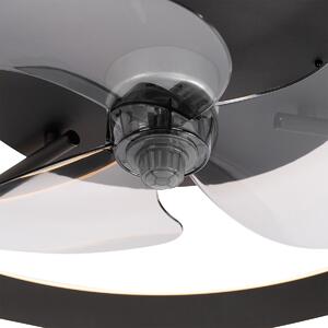 Ventilator de tavan negru cu LED cu telecomandă - Maddy