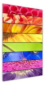 Tablou acrilic flori colorate