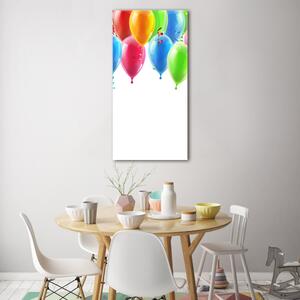 Tablou pe pe sticlă baloane colorate