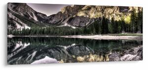 Tablou cu lac montan (120x50 cm)