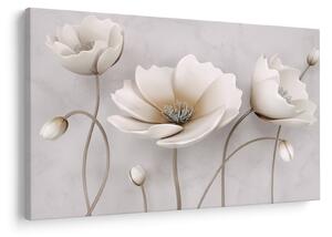 Tablou cu florile albe (90x60 cm)