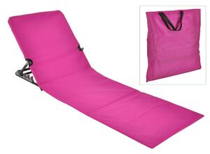 HI Scaun pliabil saltea de plajă, roz, PVC 64236
