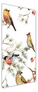 Imagine de sticlă Păsări și conifere
