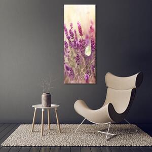 Imagine de sticlă flori de lavandă