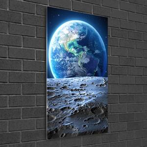 Pictura pe sticlă acrilică Planeta Pământ