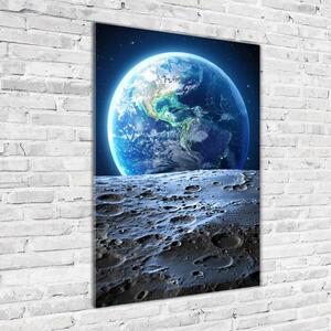 Pictura pe sticlă acrilică Planeta Pământ