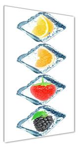 Imagine de sticlă Fructe și gheață