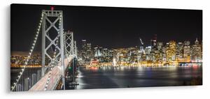 Tablou cu podul Brooklin și New York (120x50 cm)