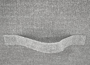 Comoda cu sertare din material textil, gri alb gri deschis, ROSITA TYP 4 Alb