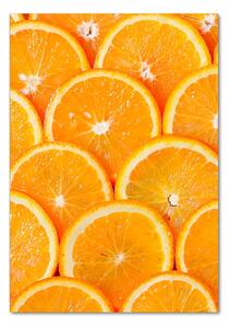 Tablou pe pe sticlă felii de portocale