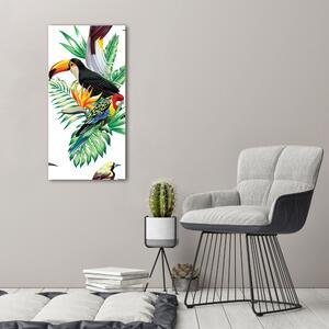Imagine de sticlă păsări tropicale