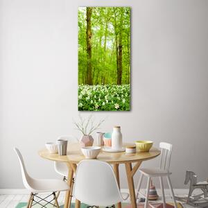 Imagine de sticlă Flori în pădure