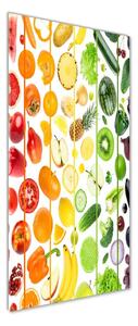 Tablou din Sticlă Fructe si legume