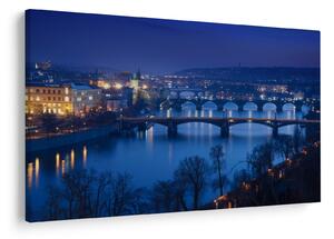Tablou cu podurile din Praga (90x60 cm)