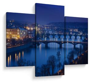 Tablou cu podurile din Praga (90x60 cm)