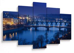 Tablou cu podurile din Praga (150x105 cm)