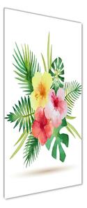 Fotografie imprimată pe sticlă flori Hawaii