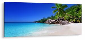 Tablou cu plaja pe insula Praslin (120x50 cm)