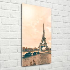 Tablou pe sticlă acrilică Turnul Eiffel din Paris
